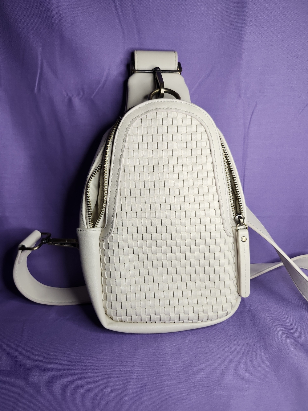 Cream Woven Sling/Crossbody Bag From Urban Originals Anthropologie